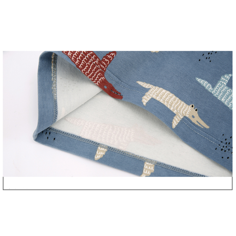 High Quality Wholesale Cartoon Knitted Boy's Sleepwear Korean Kids Designer Pajamas Set