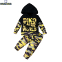 Conyson outono e inverno bebê meninos estampa camuflagem conjuntos calças camisola vestir 2 peças ternos crianças bebês meninos conjuntos de roupas