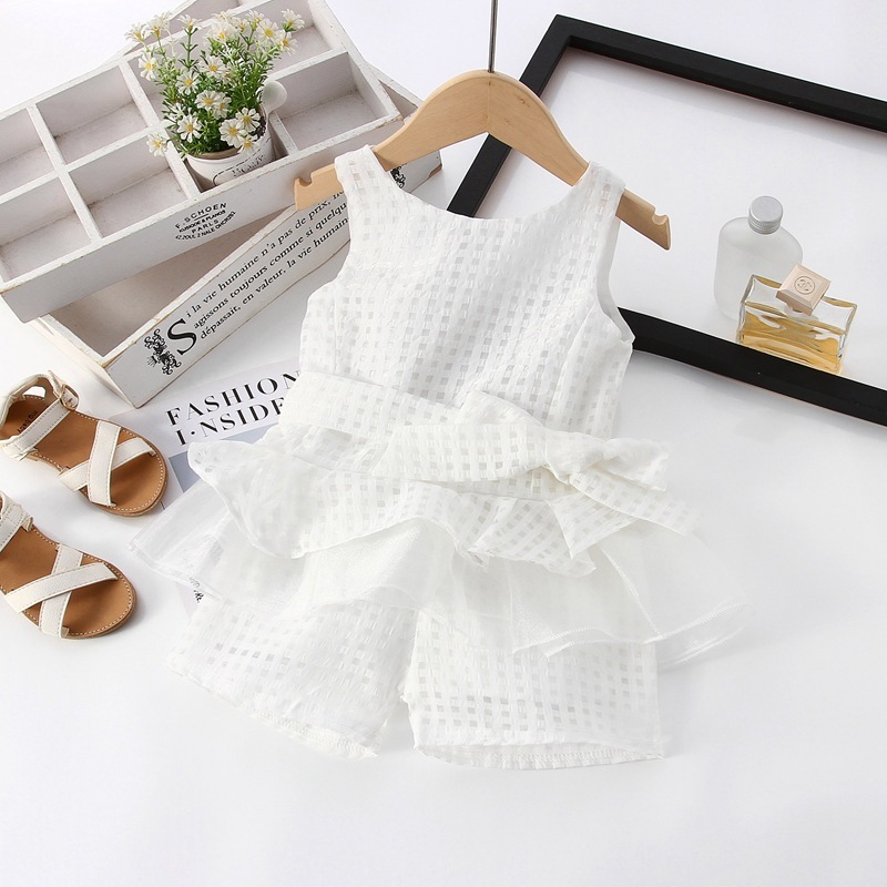 Conyson summer outfit girl fashion summer baby clothing trendy kids boutique outfit top And Short 2 Pieces Girls Sets