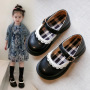 Conyson Children's Lace Leather Shoes Spring 2022 New Round Head Fashion Girls Single Shoe Soft Sole Princess Mary Jane Shoes