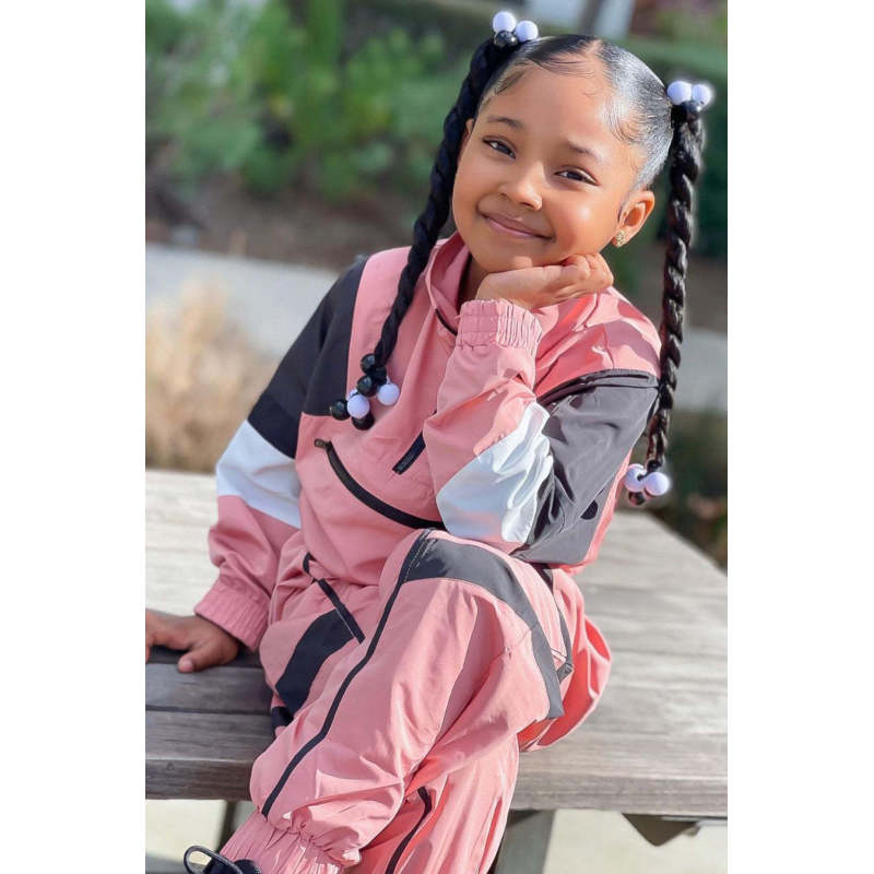 Conyson New Fashion Kids Clothing Spring Windbreaker Long Sleeve Jacket Biker Set Long Pants Two Pieces Tracksuits Sets