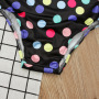 Conyson Baby Girl Swimwear Bikini Set One Shoulder Tassel Children Ruffled Collar 2 pcs Swimsuit Kids One Piece Bathing Suit