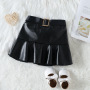 Conyson Christmas Baby Girls Boutique Clothes Cotton 2 Pieces Girls Wear Romper Leather Dress Long Sleeve Princess Dresses