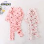 Conyson Hot Sale Casual Long Sleeve Spring Autumn Cartoon Cotton Patterns Knitted Unisex Baby Kids Full Sublimation Pajamas