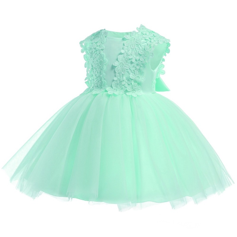 Conyson Fashion Children baby girl summer Clothes Baby's First Birthday Lace dress Girls Sleeveless party dress