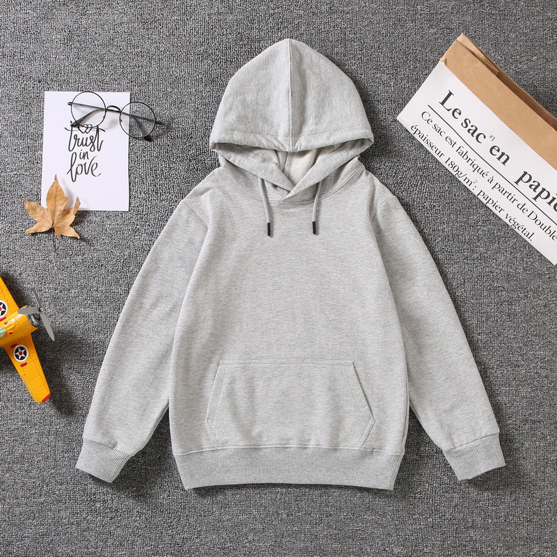 High Quality Wholesale Custom Sweatshirts Knitted Kids Pullover Hoodies Blank