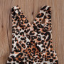 Conyson Summer Hot Sale 0-3Y Lovely Infant Baby Girls Romper Pants Leopard Print Sleeveless Backless Jumpsuits Overalls