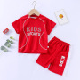 Conyson New Kids Boys Short Sleeve Basketball Jersey Summer Sets Children Two Piece Vest +Shorts Clothes Set Boy Sport Set