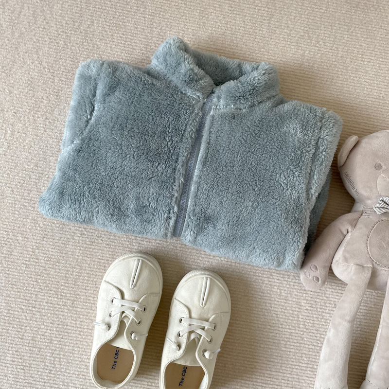 Conyson hot sale autumn kids fashion polar fleece designer boy girl clothes fall warm winter children clothing wholesale jacket