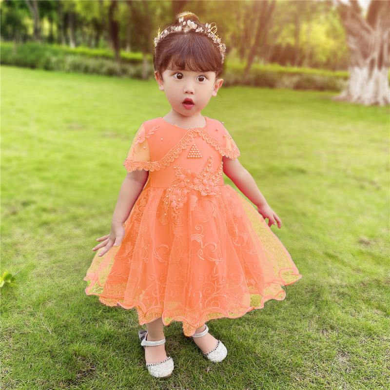 Conyson Wholesale Summer Baby Dress Girl Wedding Dress Kids Fashion Birthday Party Tutu Dresses For Girls Clothing