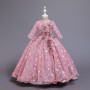 Girl Dresses Kids Fancy Formal Party Long Gown Irthday Party Party Girl Ball Gown