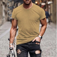 Conyson Latest Design Summer 99% Cotton O-neck Custom Private Logo Fitness Gym Wear Sports Apparel Plain Blank Men T Shirt
