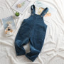 Wholesale Suspenders Style Kids Clothing Corduroy Pants Warm Knitting Kids Pants With Pockets Jumpsuit