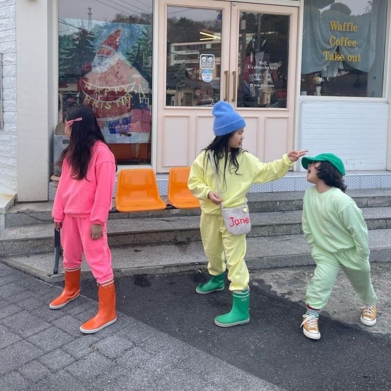 Conyson custom Made Outdoor toddler fall jogger solid Baby Kids clothing Tracksuits Wholesale boys girls Sweatsuit Clothes Sets