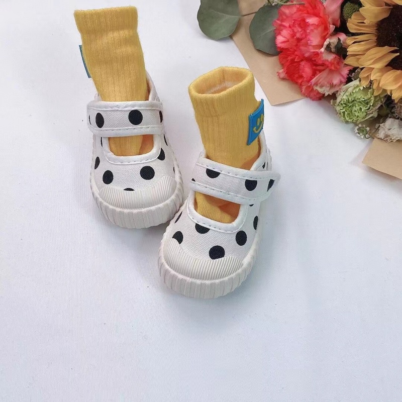 Children Canvas Shoes 2022 New Arrival Hook Loop Board Toddler Walking Shoes Baby Girl Boy Casual Single Shoes