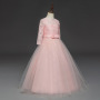 Conyson Hot Fashion Elegant Lace Clothes New Design Princess Party Pageant Long Gown For Wedding Evening Clothing Girls Dress