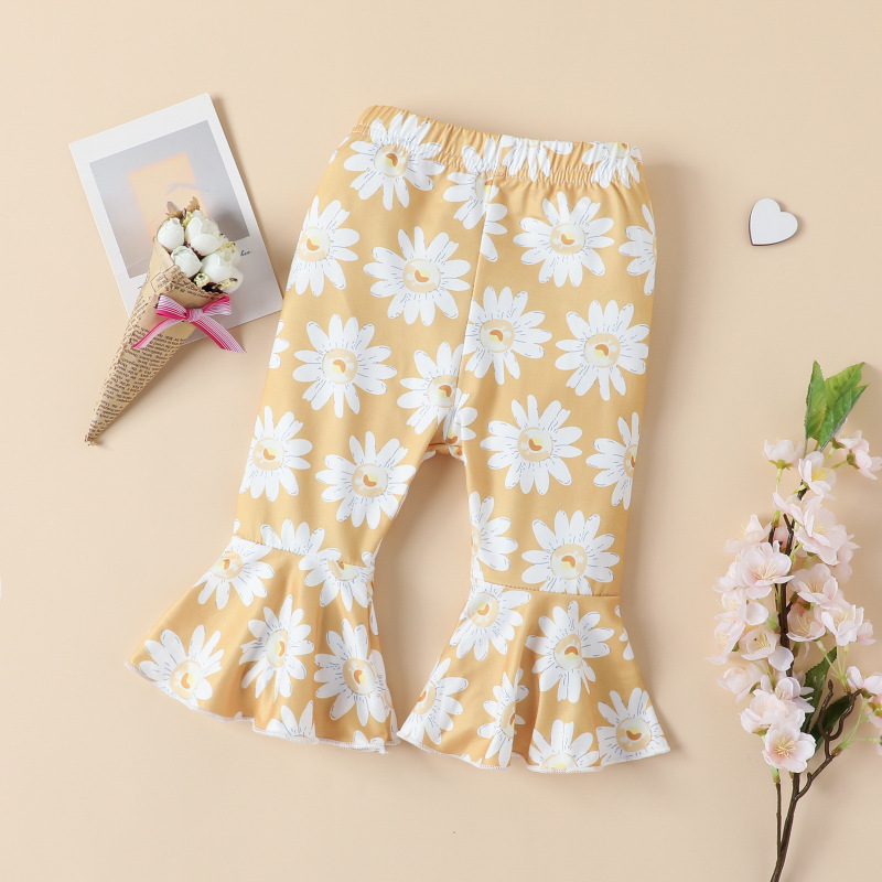 Conyson Newborn Baby Floral Clothes Set Infant Girls Ruffle Shirt Pants 2pcs Outfit Cotton Toddler Girls Flower Clothing Sets