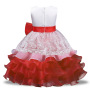 Dresses Wholesale Wedding Party Gown Skirt Popular Cotton Sequins Decoration Mesh Hem Casual Sleeveless Baby Girl Dress