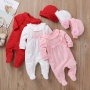 Wholesale Price Baby Clothing Spring Girls Footwear Jumpsuit Baby Climbing Suit With Hat