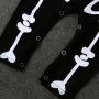 Newborn Baby Children Halloween Jumpsuits Bones Skeletons Printing Long Sleeve Romper Party Playsuit Cute Infant Clothing