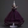 Conyson High Quality Elegant Party Evening Dress Princess Mesh Wedding Christening Gowns for Little Girls