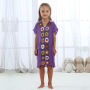 Conyson High Quality Kids short Sleeve Dress 100% polyester hollow out flower pure color Summer Girls Dress Girl Clothes Dress