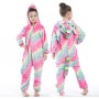Wholesale Tie Dye  Kids Girl Jumpsuit Pyjamas Kids Cartoon Girls' Sleepwear Kids Unicorn Onesie Flannel Pajamas