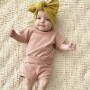 Cotton Casual Summer Newborn Baby Boys Girls Outfits Suit Ribbed Knitted Short Sleeve T-shirts Tops+Shorts 2Pcs Kids Tracksuits