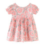 Printed Pleated Summer Princess Skirts Rural Floral Girl Baby Clothing Sweet Lovely Children Dresses