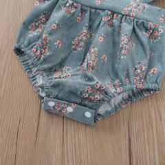 Conyson Summer Baby Clothes Flower Romper With Headband Outdoor Wear Cuter For Infant Baby Girls Romper