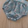 Conyson Summer Baby Clothes Flower Romper With Headband Outdoor Wear Cuter For Infant Baby Girls Romper