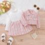 Conyson New Spring Fall Girl's Dress Sweater Suit Little Girl Kids Children's Clothing Knitwear Top Skirt Two Piece Tutu skirt