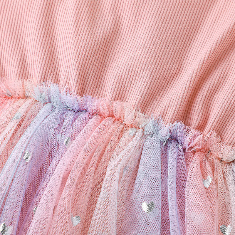 Conyson Wholesale Mesh Vest Dresses Children Girls Casual Dress Boutique Cute Kid Girls Princess Party Fancy Dresses