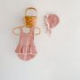 New Style Girl Baby Clothing Love Pattern Ruffles Patchwork Button Jumpsuits Knitted Sweater Romper Suits Cute Infant Playsuit