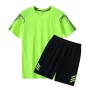 Conyson Wholesale Custom New Arrival Polyester Jogging Sportswear Gym Tracksuit And Short 2 Piece Shorts Track Suit Men T Shirt