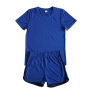 Online hot sale korea summer Custom logo Made Outdoor women's soild color Clothes sport suit clothing two-piece adult short Sets
