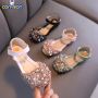 Conyson New Children Shoes Pearl Rhinestones Shining Kids Princess Shoes Baby Girls Shoes For Party and Wedding