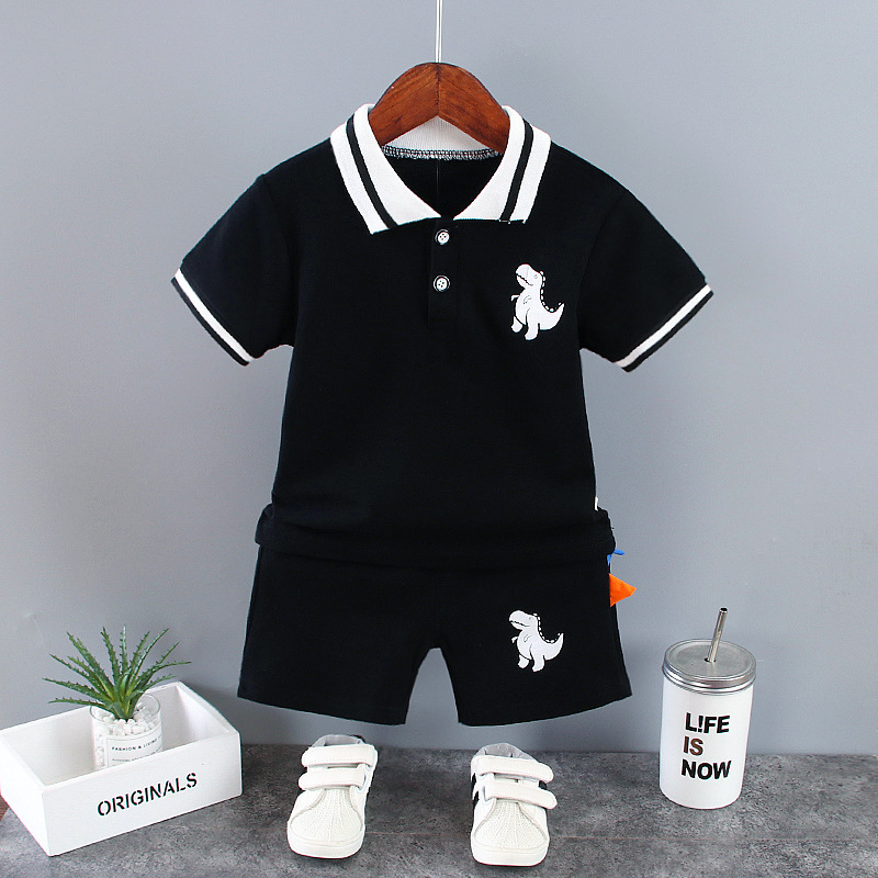 Conyson Summer Newborn Bulk Summer Boutique 2023 Baby Boy Cotton Toddler Clothinhg Suit 1-5 Years Boys Shorts And Shirt Set