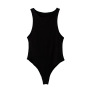 Custom Colorful Women Tights Bodysuit Slim Cut Skinny Strap Vest Sports Style Triangle Short Jumpsuit