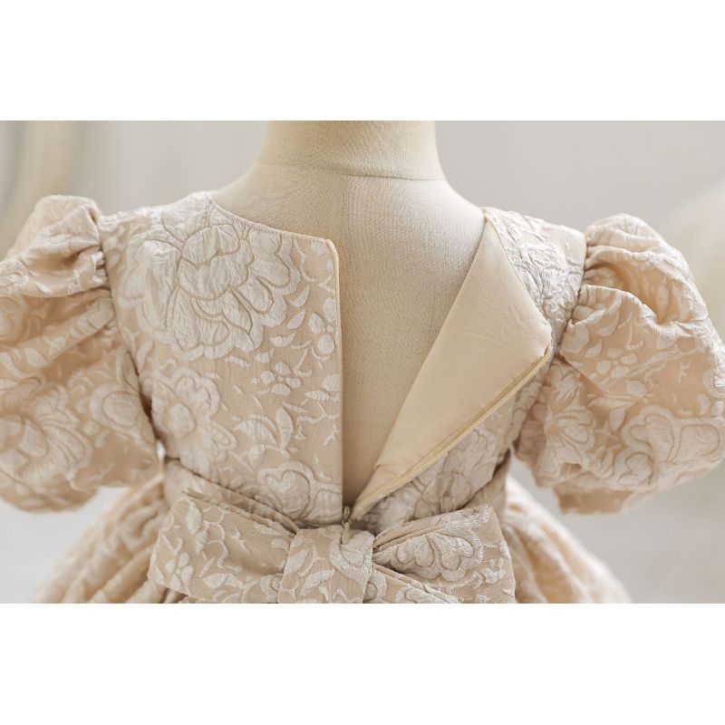 Conyson New Design Bale Thrift Summer Evening Dress Flowers Bubble Sleeves With Cute Princess Dresses Luxury Fluffy dress