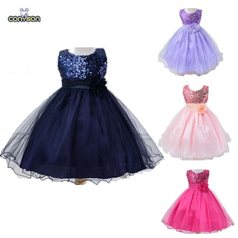 Conyson оптовая продажа, высокое качество, дизайнерское платье, бутик, модное сетчатое платье принцессы из тюля для девочек, платье-пачка для свадебной вечеринки, дня рождения
