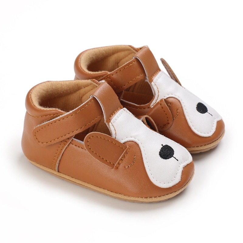 Wholesale 3D Cartoon Animals Pattern Toddler Shoes Breathable Antiskid Unisex Hook Loop Kids Infnt Shoes For 3-12M Baby