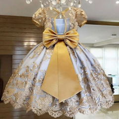Wholesale Elegant New Year Princess Children Party Dress Wedding Gown Kids Dresses Girls Birthday Party Vestido