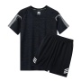 Conyson Wholesale Custom New Arrival Polyester Jogging Sportswear Gym Tracksuit And Short 2 Piece Shorts Track Suit Men T Shirt