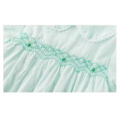 Customization Embroidery Kids Dress Summer 100% Cotton Casual Handmade Smocking Dress Boutique Party Smock Dress Girl