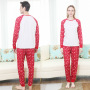 Popular Family Parent-child Outfit Autumn Winter Parent-child Pajamas Set Cute Print Long Sleeve Pajamas Set