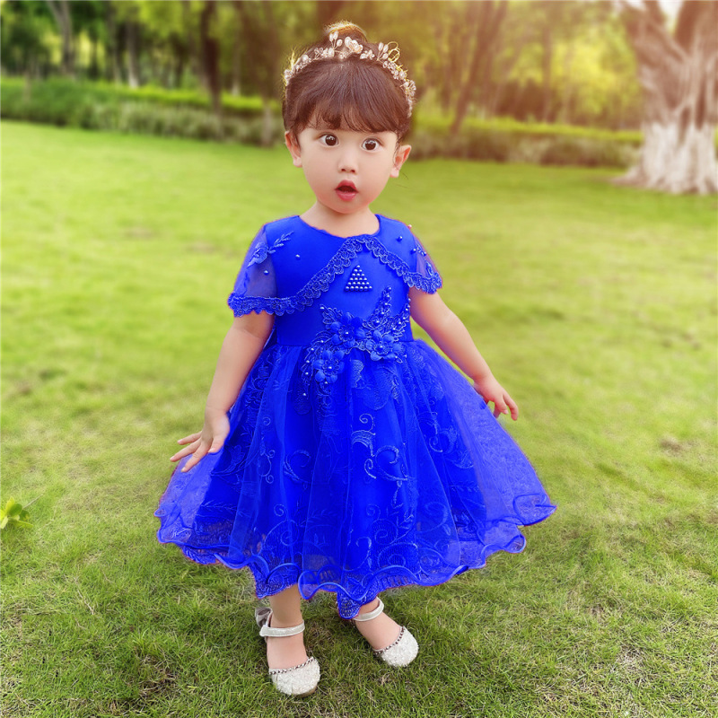 Conyson Wholesale Summer Baby Dress Girl Wedding Dress Kids Fashion Birthday Party Tutu Dresses For Girls Clothing