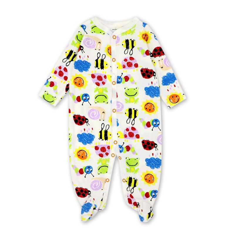 High Quality Custom Korean Knit Animal Baby Bodysuit Spring Bamboo Organic Cotton Baby Romper