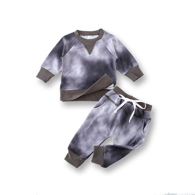 Factory Customization Soft Comfortable Cotton Knitted Sport Children Kids Clothes Set For Boy