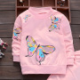 Fashion New Hot Selling Support Customized Cartoon Animal Long Sleeve Set Toddler Girl 2 Piece Suit Kids Girl Clothing Set